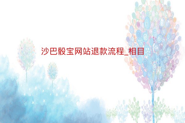沙巴骰宝网站退款流程_相目